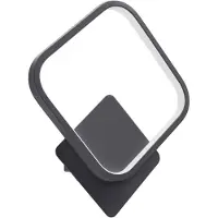 Strühm EMMA LED D - Wandlamp - 12w - 1250 Lumen - 4100K daglicht wit - Ruit - Zwart