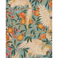 IXXI Cockatoo and Pomegranate, Walter Crane & Victoria and Albert Museum - 80 x 100 cm - Gratis ophangtool - Grote wanddecoratie en posters -