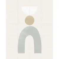 IXXI Balancing Shapes III, Bohomadic Studio - 80 x 100 cm - Gratis ophangtool - Grote wanddecoratie en posters - Illustraties, Geometrische Kunst