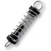 Lalizas Tiller Rope Spring Zwart,Zilver 90 mm