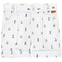 Boboli Poplin Korte Broek Wit 12 Months Meisje