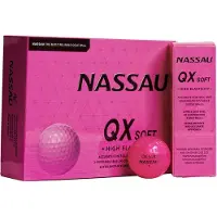 Nassau QX Soft - Golfballen - 12 stuks - Pink