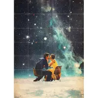 IXXI I'll take you to the Stars for a second Date, Frank Moth - 100 x 140 cm - Gratis ophangtool - Grote wanddecoratie en posters - Surrealisme