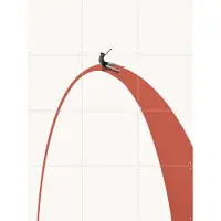 IXXI Enjoy the Ride, Maarten Léon - 60 x 80 cm - Gratis ophangtool - Grote wanddecoratie en posters - Line art, Illustraties, Vintage,