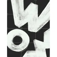 IXXI Sounds of Surprise - Wow, Sarah Bühler & Various - 60 x 80 cm - Gratis ophangtool - Grote wanddecoratie en posters - Abstract, Typografie
