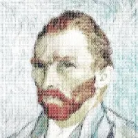 IXXI V for Vincent, Angelo Cerantola & Van Gogh 21st Century - 120 x 120 cm - Grote wanddecoratie en posters - Postimpressionisme, Klassiek, Pop art
