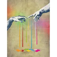 IXXI But deliver us from Evil, Angelo Cerantola - 60 x 80 cm - Grote wanddecoratie en posters - Pop art, Kleurrijk, Mancave