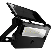 Strühm Zonnepaneel-LED-schijnwerper met bewegingssensor, SANTOR, 2W, 6500K, IP65, zwart