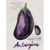 IXXI Aubergine DE, Signorinah - 60 x 80 cm - Gratis ophangtool - Grote wanddecoratie en posters - Aquarel, Speels, Illustraties, Keuken, Woonkamer