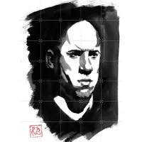 IXXI Vin Diesel I, Péchane - 100 x 140 cm - Grote wanddecoratie en posters - Pop art, Illustraties, Mancave