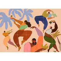 IXXI Dance Dance, Arty Guava - 140 x 100 cm - Gratis ophangtool - Grote wanddecoratie en posters - Kleurrijk, Grafisch Ontwerp, Illustraties
