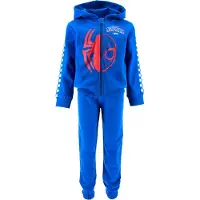 Spider-man Spiderman Joggingpak / Trainingspak - Vest + Broek - Blauw - Katoen/Polyester - Maat 98 (3 jaar)