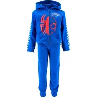 Spider-man Spiderman Joggingpak / Trainingspak - Vest + Broek - Blauw - Katoen/Polyester - Maat 104 (4 jaar)