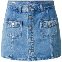 Levi's Rok 'Button Front Skort' blauw denim