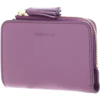 Coccinelle Leren portemonnee Tassel Wallet Jellyfish paars