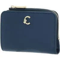 Coccinelle Leren portemonnee C-Me Wallet Deep Blue blauw
