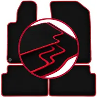 Carlux -RED automatten voor: Peugeot 508 I sedan, stationwagen, SW, RXH (2010-2018)