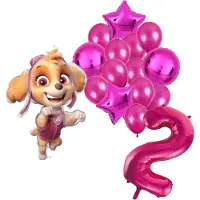 Amscan Paw Patrol Skye ballonnen pakket - 61x91cm - Folie Ballon set - Themafeest - Verjaardag - 2 jaar - Ballonnen - Versiering - Helium ballon