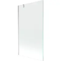 Mexen Next badwand scherm 1-delig 100 x 150 , transparant, chroom - 895-100-000-00-00-01