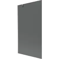 Mexen Next badwand scherm 1-vleugelig 100 x 150 , grafiet, chroom - 895-100-000-00-40-01