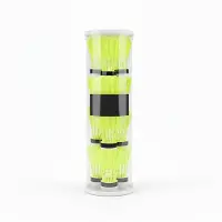 Kajal Set van 10 groene badmintonshuttles - Duurzame en slijtvaste badmintonshuttles voor binnen- en buitengebruik | Ideaal voor beginners, training en recreatief spelen, inclusief kajalsticker.