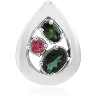 Cavill - Zilveren Hanger 925 Sterling - Petrolgroene Toermalijn 0,655 ct - Elegante Druppelvormige Toermalijn Sieraden
