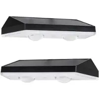 Led's Light 2 pack Solar Buitenlamp – 20lm 3000K/4000K/6000K – Zwart – IP44 – Sensor