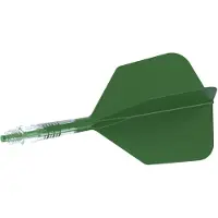 Cuesoul ROST T19 Integrated Dart Flights Big Wing Carbon Green - Dart Flights