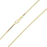 Cavill - Vergulde Zilveren Ketting 45 cm - 925 Sterling Zilver - Tijdloos Elegant Design - Damesketting met Karabijnsluiting - Glanzende Schakels