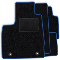 Mercedes Set velours vloermatten geschikt voor C-klasse W203 4-matic 2000-2006 - blauwe afwerking