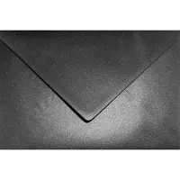 Netuno Metallic (parelmoer) zwarte enveloppen A5 - 162 x 229 mm - C5 - 20 stuks - NK natgelijmde - 120 gram - Aster Metallic -