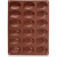 Orion Koekjesvorm Silicone Bruin Zeeschelpen 32x24,5x2 cm - Bakvorm voor Koekjes