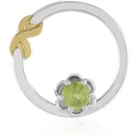 Cavill - Zilveren hanger - 925 Sterling zilver met Platina plating - Sfeen 0,464 ct Madagaskar briljant geslepen - Elegant 21x20 mm
