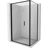 Mexen Exo opvouwbare douchecabine 120 x 90 , transparant, zwart - 816-120-090-70-00