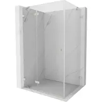 Mexen Lunar draaideur douchecabine links 70 x 90 , transparant, geborsteld nikkel - 834-070-090-97-00-L