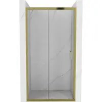 Mexen Apia schuifbare douchedeur 150 , transparant, goud - 845-150-000-50-00