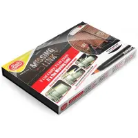 AMMO Hobbyverf Treinen - MIG R1070 Rail Center Missing Link - Treinen - Waterverfpenseel Puntmarker Set - 12 Kleuren Marker Pen - 12 ml