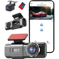 Aura Dashcam voor Auto Voor en Achter - Dashcam - Zwart - 3cm x 6cm x 3cm