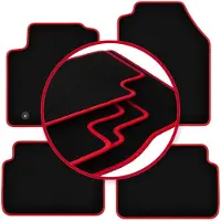Carlux -RED automatten voor: Ford Focus MK1 (pre-facelift) hatchback, sedan, stationwagen (1998-2001)