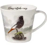 Goebel - Vogels | Koffie / Thee Mok Vogel van het jaar 2025 Roodstaart | Beker - porselein - 350ml - 2 stuks