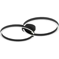 Eglo Gambulaga Plafondlamp - 67.5 cm - Zwart/Wit - Instelbaar RGB & wit licht - Dimbaar