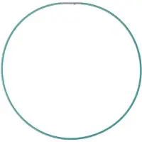 Cavill - Mintgroene Ketting Dames - Roestvrij Staal met 925 Sterling Zilveren Sluiting - 50 cm Flexibel Modern Accessoire