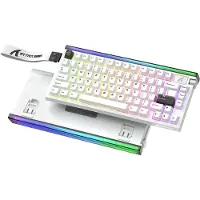 Attack Shark R85 HE Gaming Toetsenbord, Hall Effect, Rapid Trigger, RGB - Wit