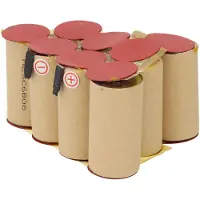 AccuCell Huishoudrobotaccu geschikt voor Black & Decker DV9605 - 3000mAh 9,6V NiMH