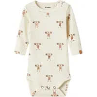 Name it Rompertje/body beige / bruin / roestbruin / wolwit