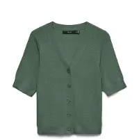 Vero Moda Gebreid vest 'VMNEWLEX' groen