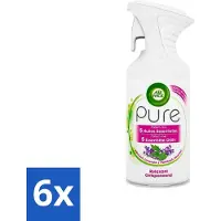 Air Wick 6 x Pure - Luchtverfrisser Spray - Essentiële Oliën - Lavendel - 250ml - Luchtverfrisser - Lavendelgeur - Essentiële Oliën - Aromatherapie - Ontspanning