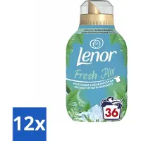 Lenor - Wasverzachter - Fresh Air Noorderlicht - Ultra Geconcentreerd - 36 Wasbeurten - Voordeelverpakking - 12 stuks