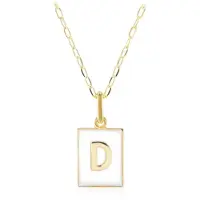 Cavill - Vergulde 925 Sterling Zilveren Halsketting Dames - Rechthoekige Hanger 23x11 mm - Verstelbaar 45-50 cm - Minimalistisch Elegant Sieraad