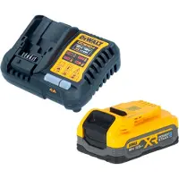 DeWalt DCB 1104 S1 accu-starterset met snellader + 1x Powerstack-accu 18 V 3,5 Ah